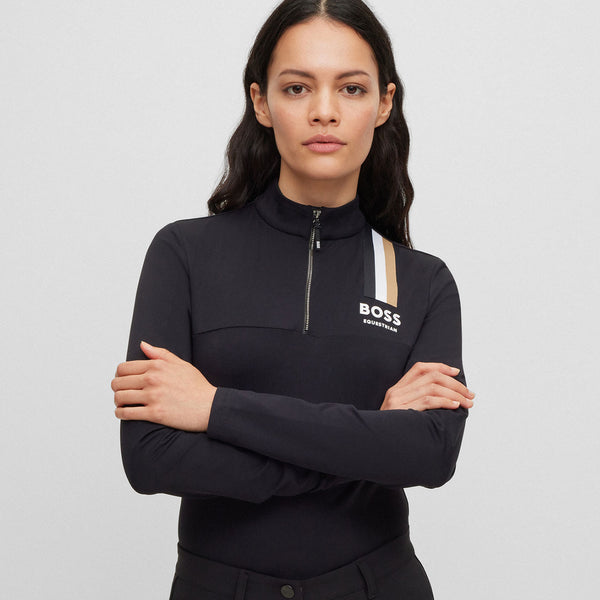Boss-Lia-Training-Shirt-Black-