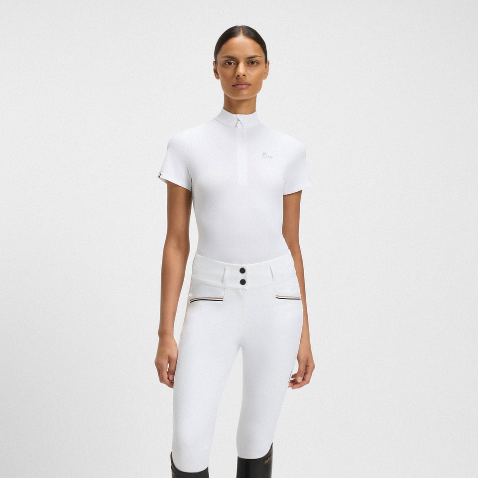 BOSS Equestrian Maira Show Shirt - Texture White