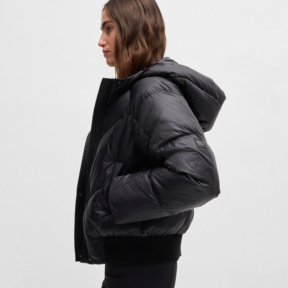 BOSS Equestrian Marsha Bomber Puffer Jacket - Black