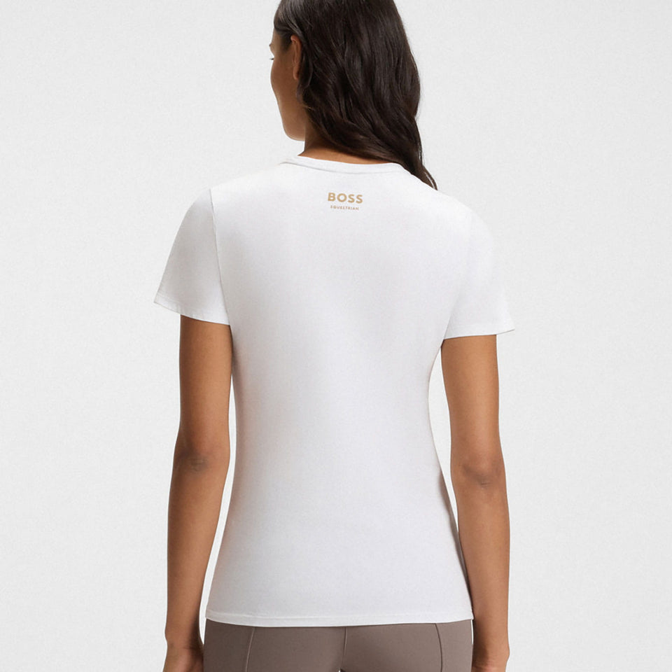 BOSS Equestrian Maya BB Logo T-Shirt - White