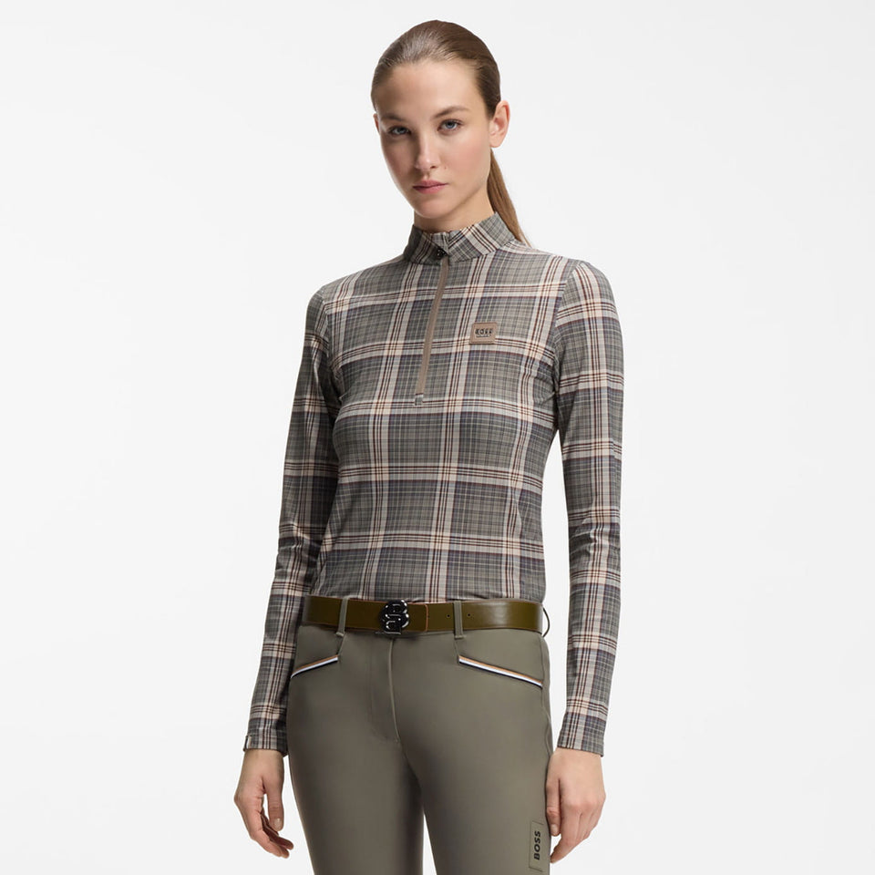 BOSS Equestrian Minou Training Shirt - Check