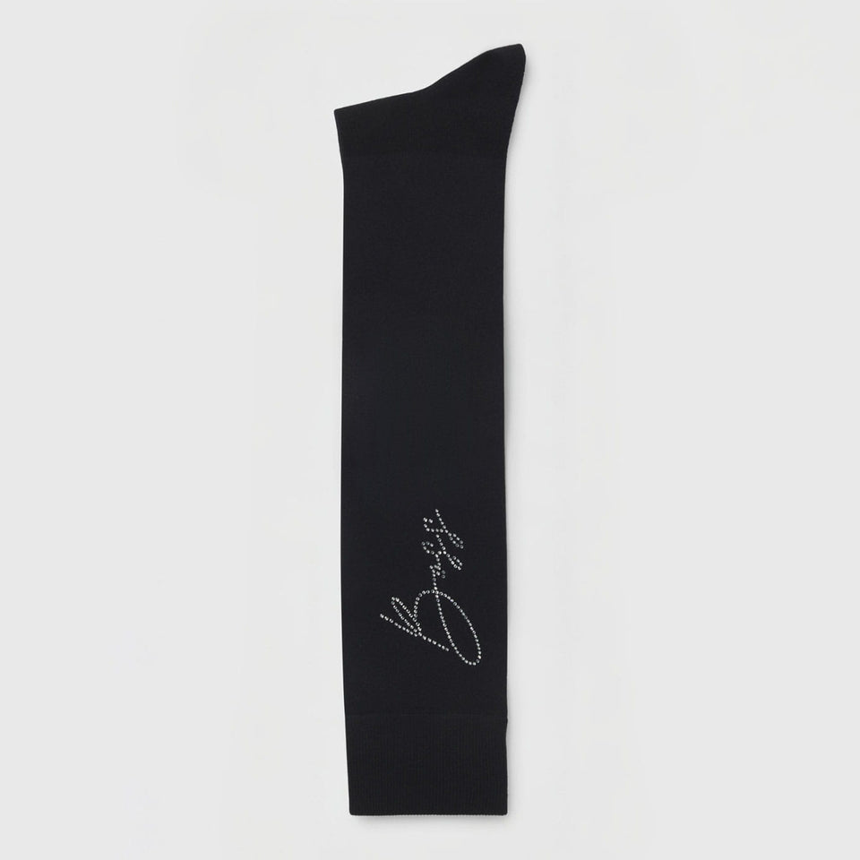 BOSS Equestrian Sally Crystal Logo Socks - Black