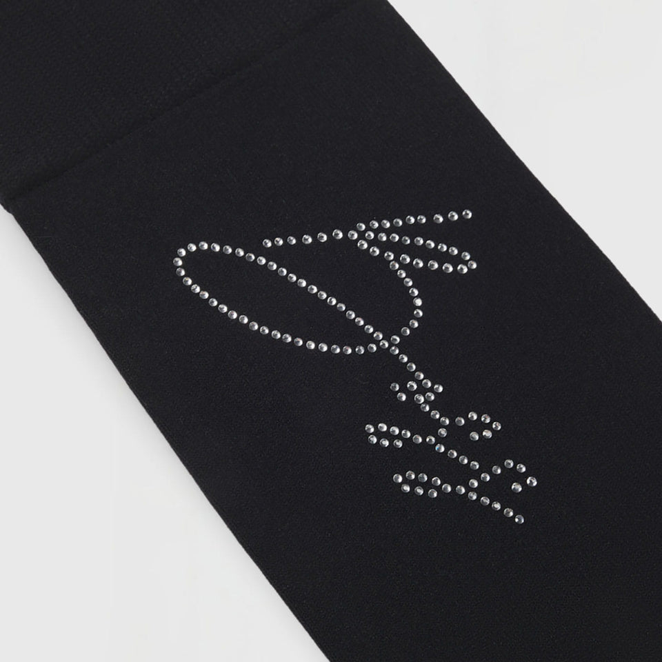BOSS Equestrian Sally Crystal Logo Socks - Black