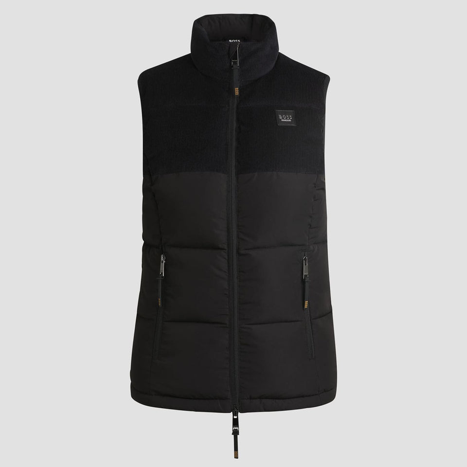 BOSS Equestrian Viola Cord Puffer Gilet - Black