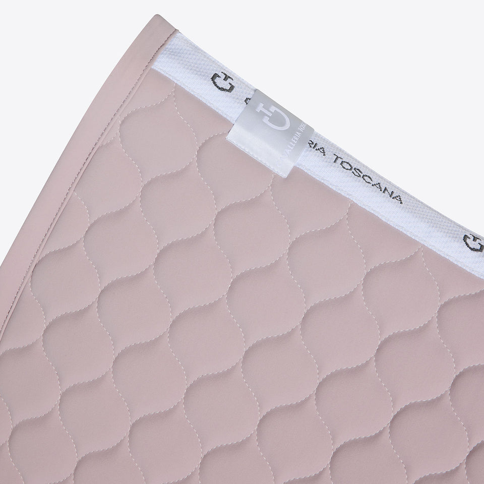 Cavalleria Toscana Circular Quilted Dressage Saddle Cloth - Violet Ice