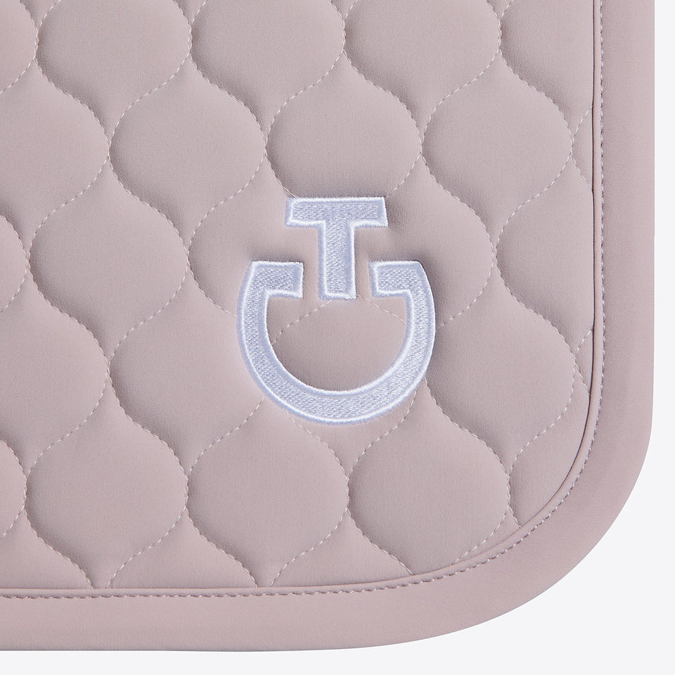 Cavalleria Toscana Circular Quilted Dressage Saddle Cloth - Violet Ice