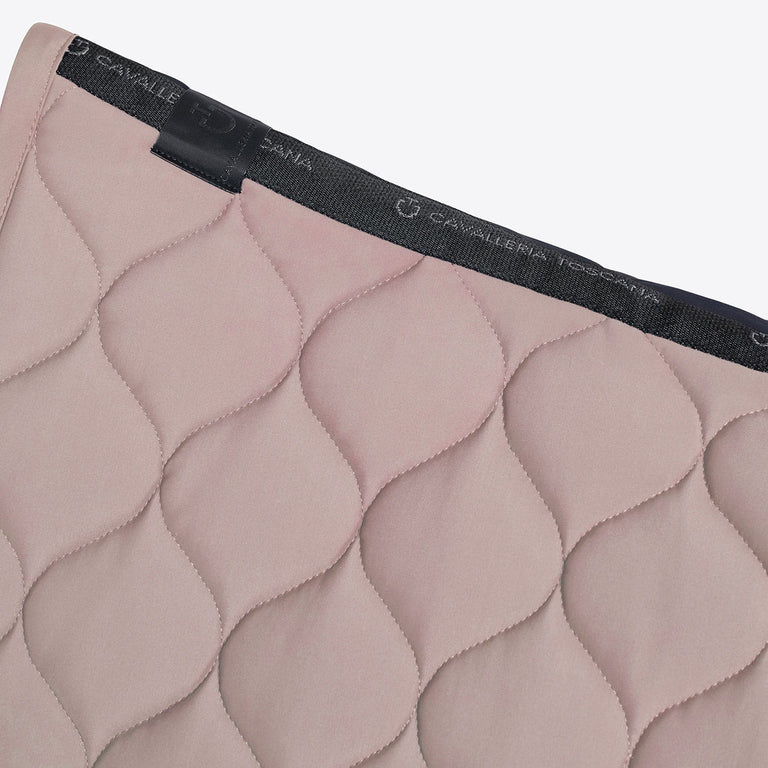 Cavalleria Toscana Circular Quilted Jumping Saddle Cloth - Cipria Pink