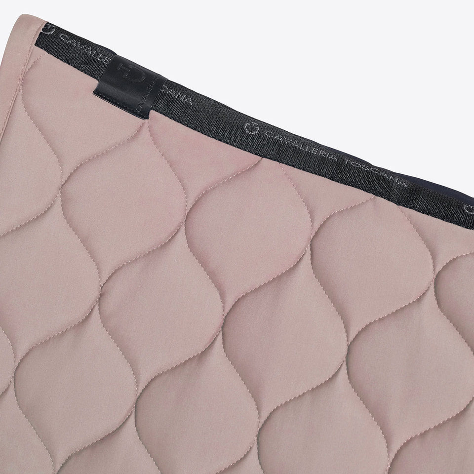 Cavalleria Toscana Circular Quilted Jumping Saddle Cloth - Cipria Pink