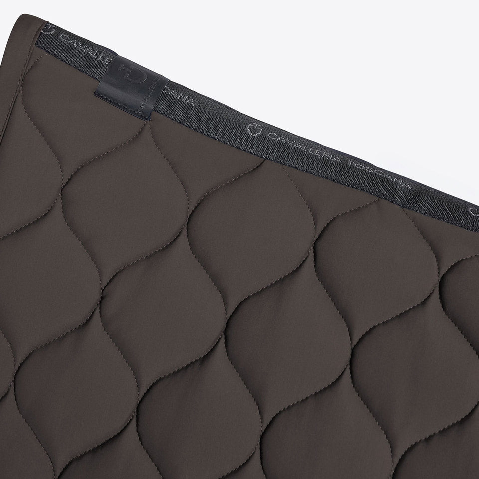 Cavalleria Toscana Circular Quilted Jumping Saddle Cloth - Espresso