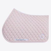 Cavalleria Toscana Circular Quilted Jumping Saddle Cloth - Violet Ice
