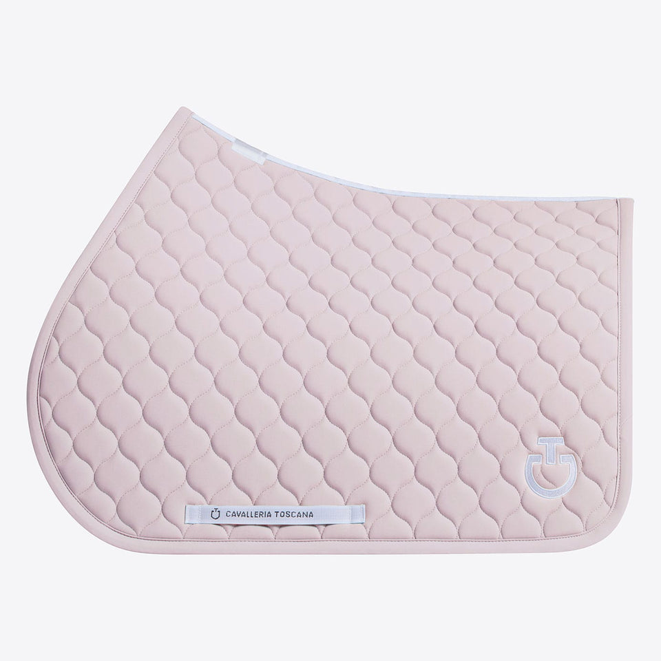 Cavalleria Toscana Circular Quilted Jumping Saddle Cloth - Violet Ice