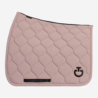 Cavalleria Toscana Circular Quilted Dressage Saddle Cloth - Cipria Pink