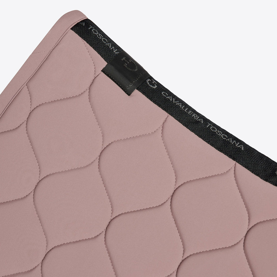 Cavalleria Toscana Circular Quilted Dressage Saddle Cloth - Cipria Pink