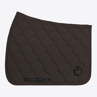 Cavalleria Toscana Circular Quilted Dressage Saddle Cloth - Espresso