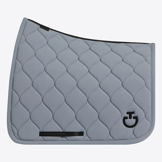 Cavalleria Toscana Circular Quilted Dressage Saddle Cloth - Windward Blue