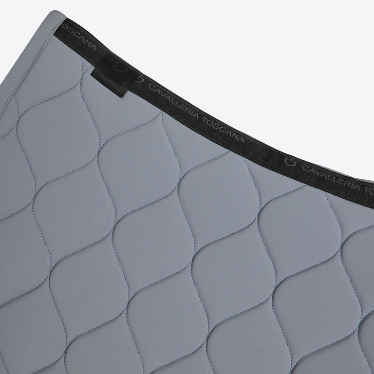 Cavalleria Toscana Circular Quilted Dressage Saddle Cloth - Windward Blue