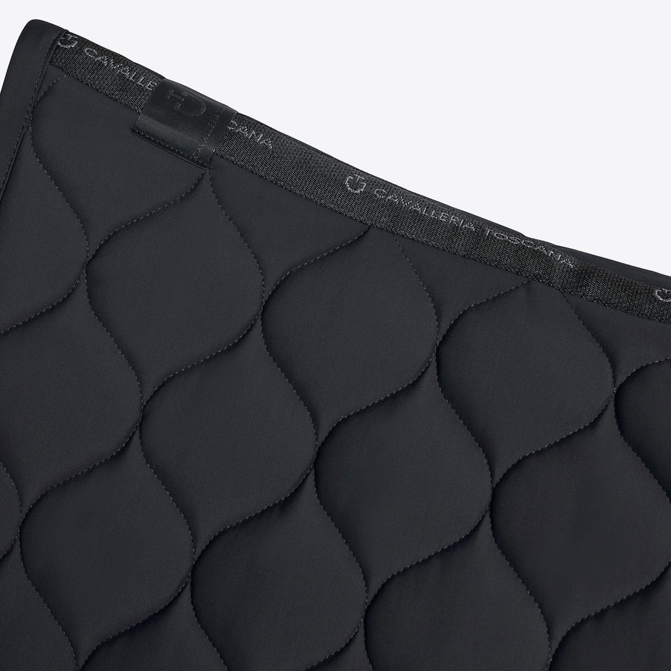 Cavalleria Toscana Circular Quilted Jumping Saddle Cloth - Black