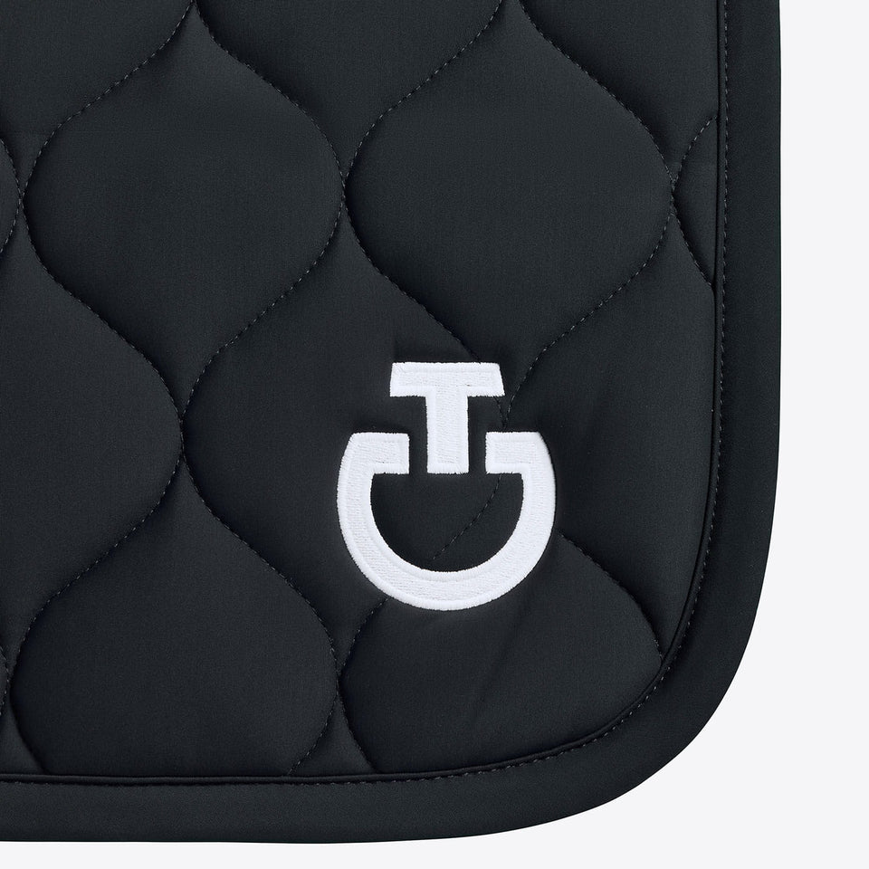 Cavalleria Toscana Circular Quilted Jumping Saddle Cloth - Black