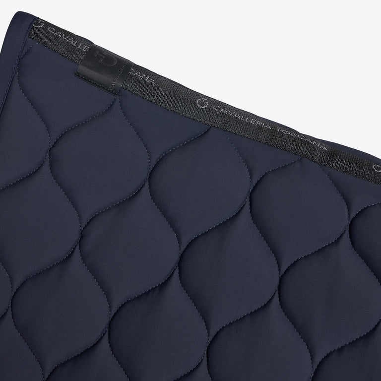 Cavalleria Toscana Circular Quilted Jumping Saddle Cloth - Navy