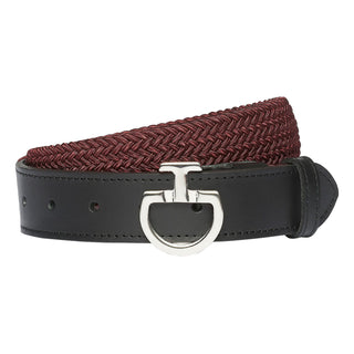 Cavalleria Toscana Elastic Belt - Bordeaux/Black
