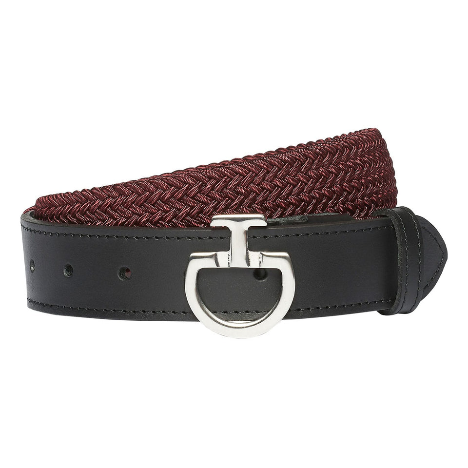 Cavalleria Toscana Elastic Belt - Bordeaux/Black