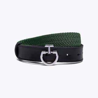 Cavalleria Toscana Elastic Belt - Jungle Green/Black
