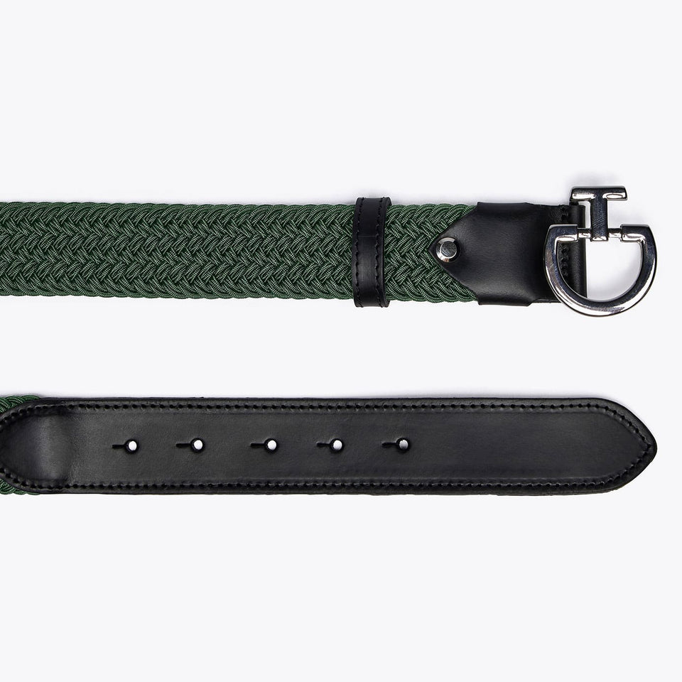 Cavalleria Toscana Elastic Belt - Jungle Green/Black