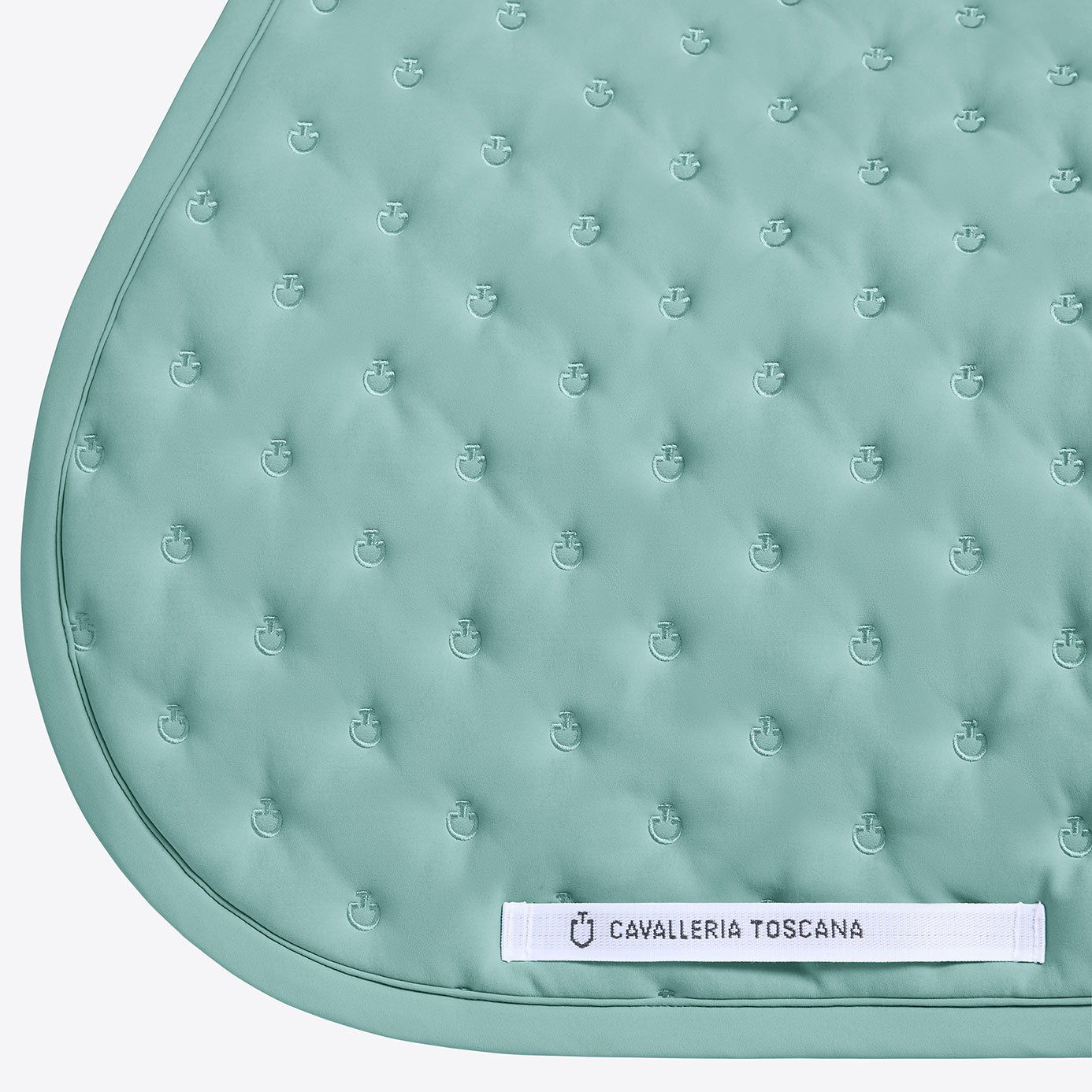 Cavalleria Toscana Embroidery Quilt Saddle Cloth Light Teal Green Cavalleria toscana embroidery quilt saddle cloth light teal green