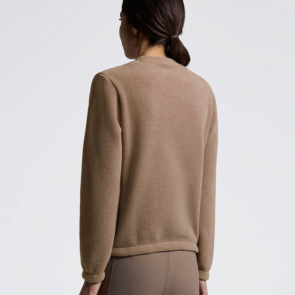 Cavalleria Toscana Fleece Crew Neck Pullover - Walnut