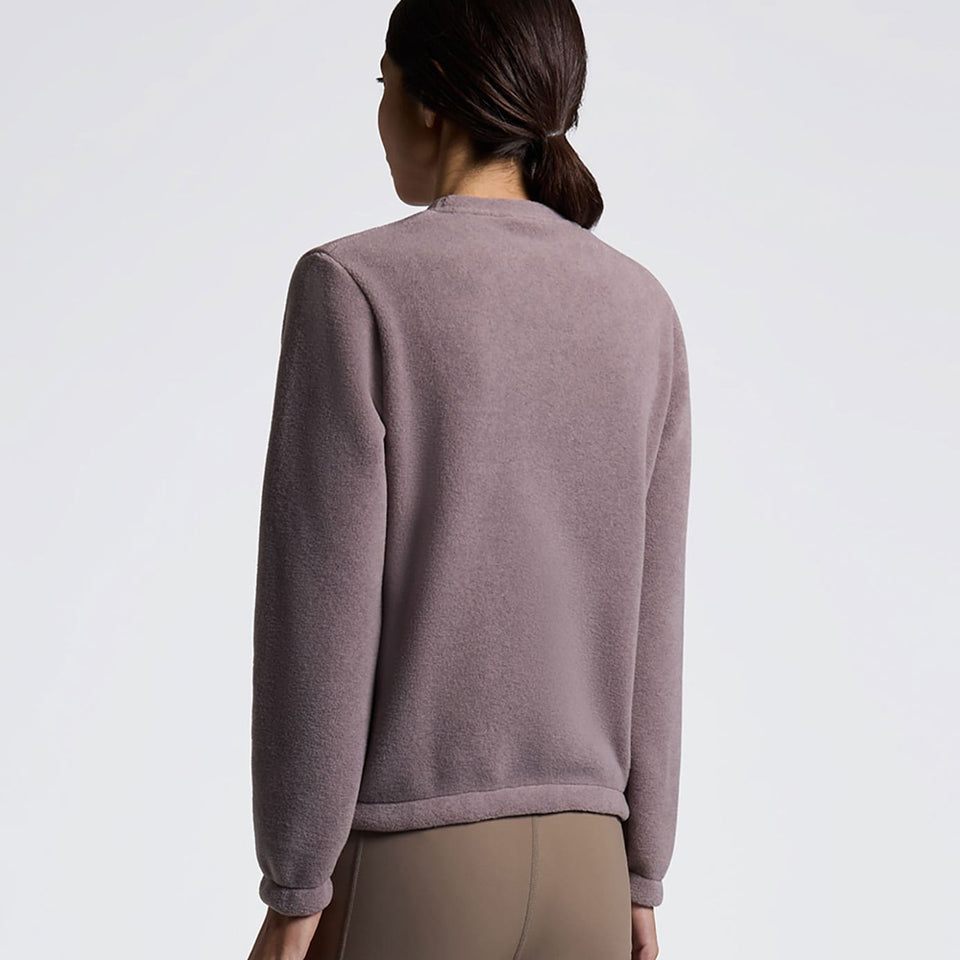 Cavalleria Toscana Fleece Crew Neck Pullover - Grape Shake