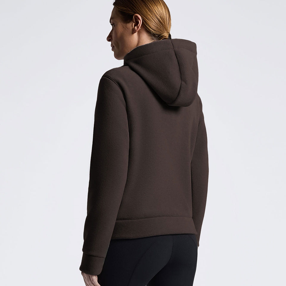 Cavalleria Toscana Fleece Zip Hoodie - Espresso