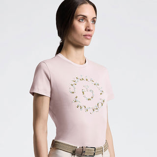 Cavalleria Toscana Floral Embroidery T-Shirt - Violet Ice