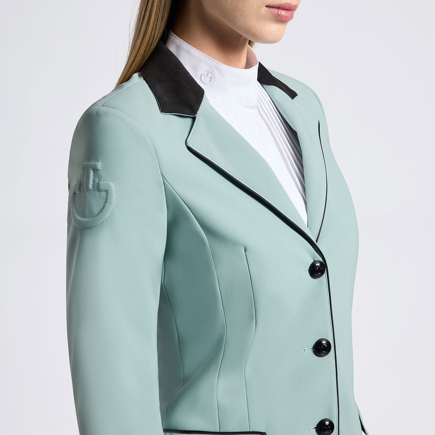Cavalleria Toscana Equestrian GP Show Jacket Light Teal Green Cavalleria toscana equestrian gp show jacket light teal green