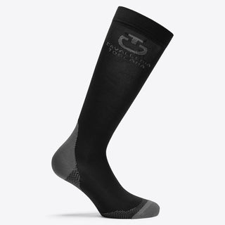 Cavalleria Toscana Jacquard Logo Socks - Pack of 3 - Black