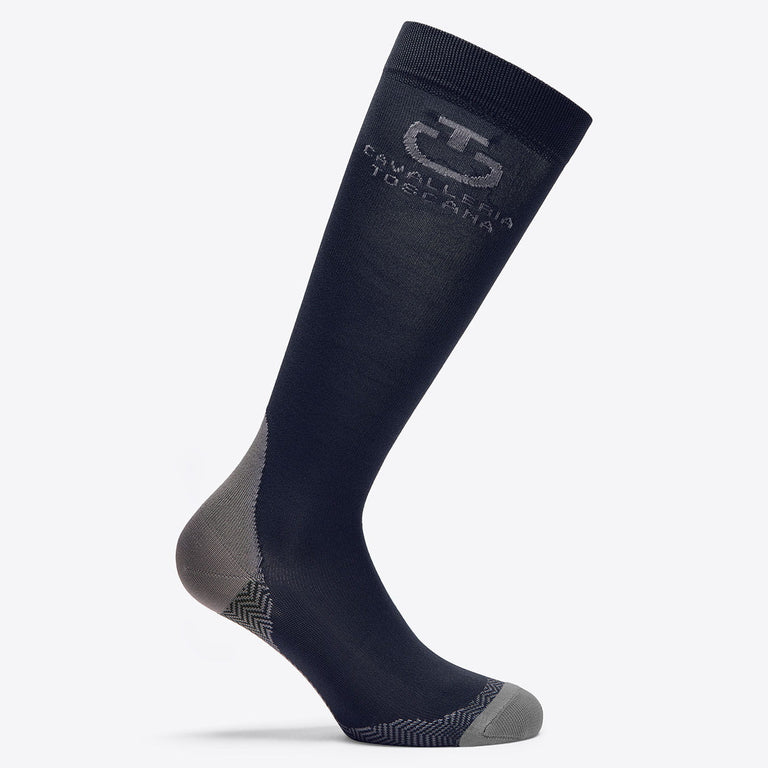 Cavalleria Toscana Jacquard Logo Socks - Pack of 3 - Navy