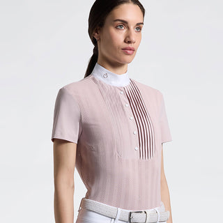 Cavalleria Toscana Jacquard Jersey Show Shirt - Violet Ice