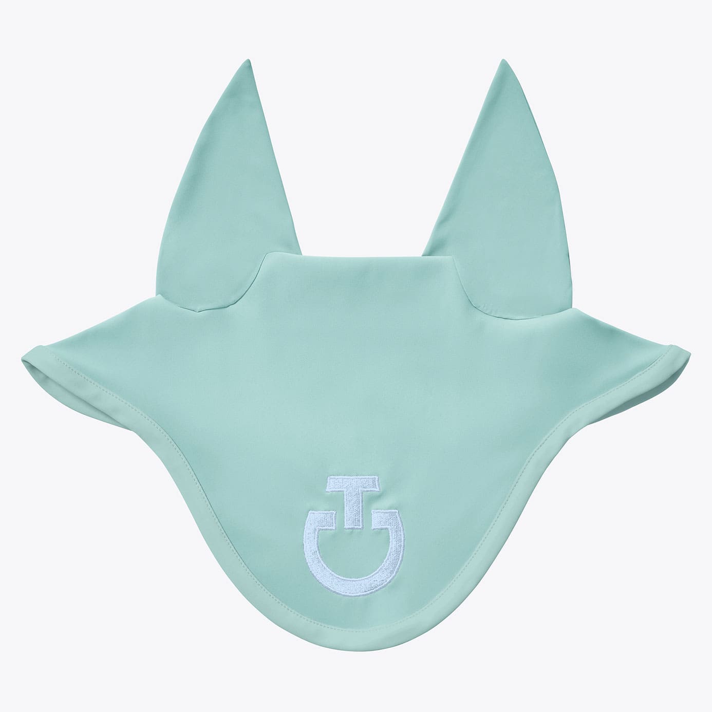 Cavalleria Toscana Equestrian Jersey Fly Veil Light Teal Green Cavalleria toscana equestrian jersey fly veil light teal green