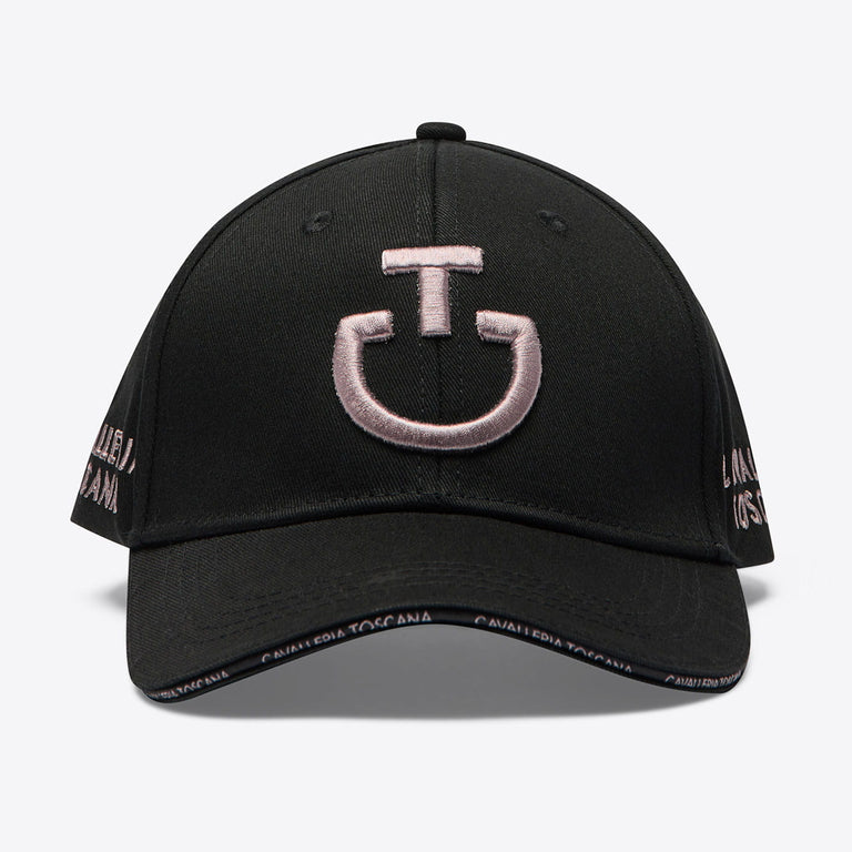 Cavalleria Toscana Logo Cap - Black/Cipria Pink