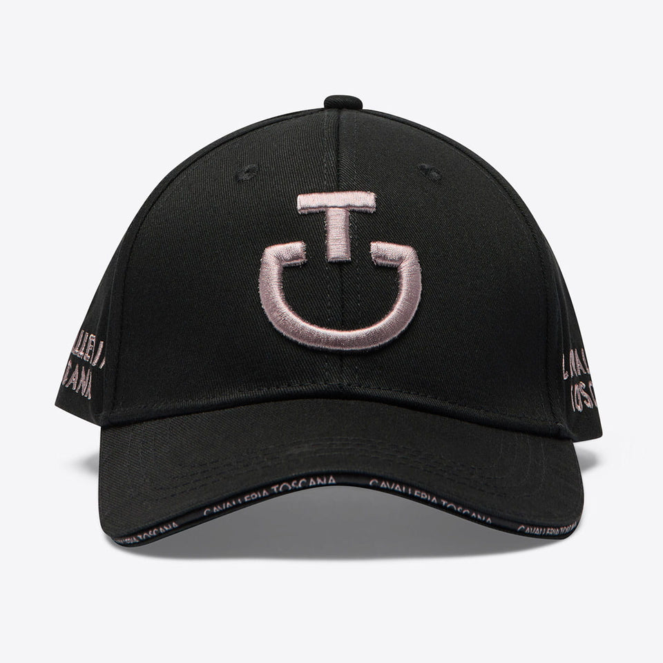Cavalleria Toscana Logo Cap - Black/Cipria Pink