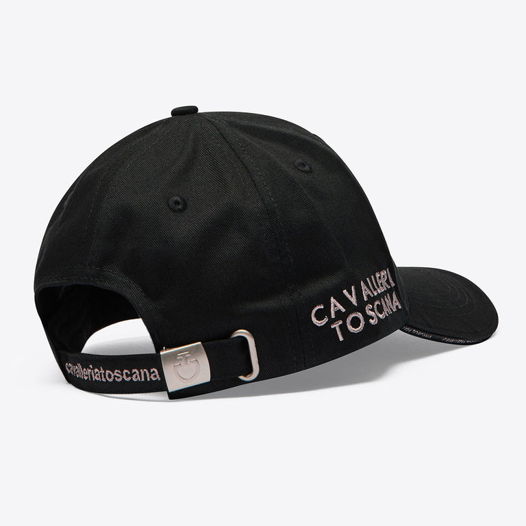 Cavalleria Toscana Logo Cap - Black/Cipria Pink
