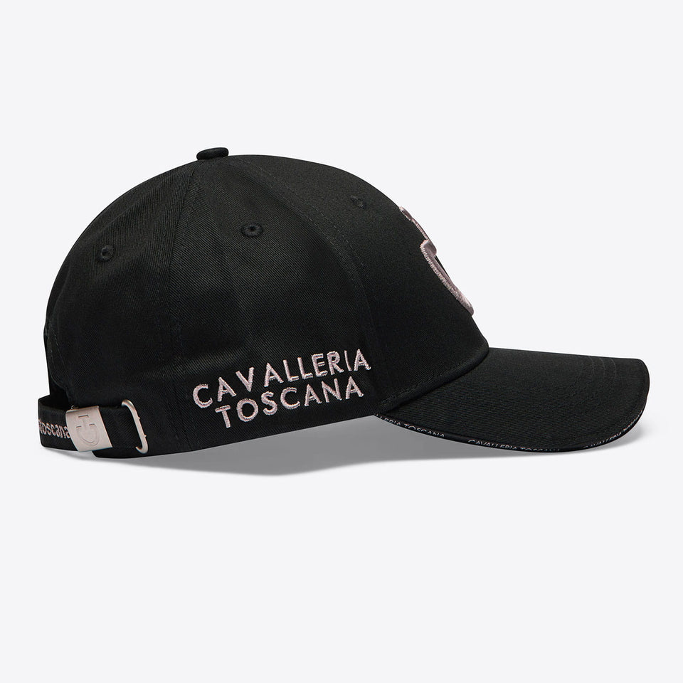 Cavalleria Toscana Logo Cap - Black/Cipria Pink