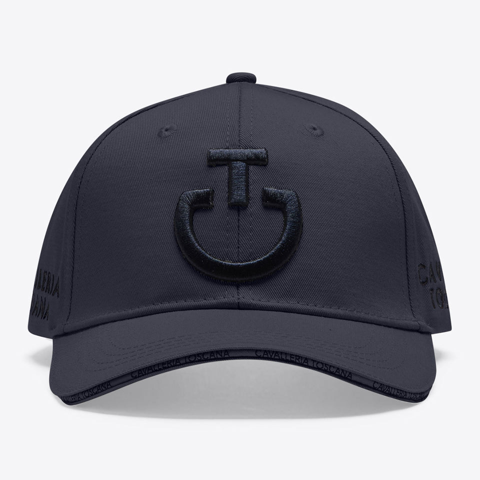 Cavalleria Toscana Logo Cap - Charcoal Blue/Black