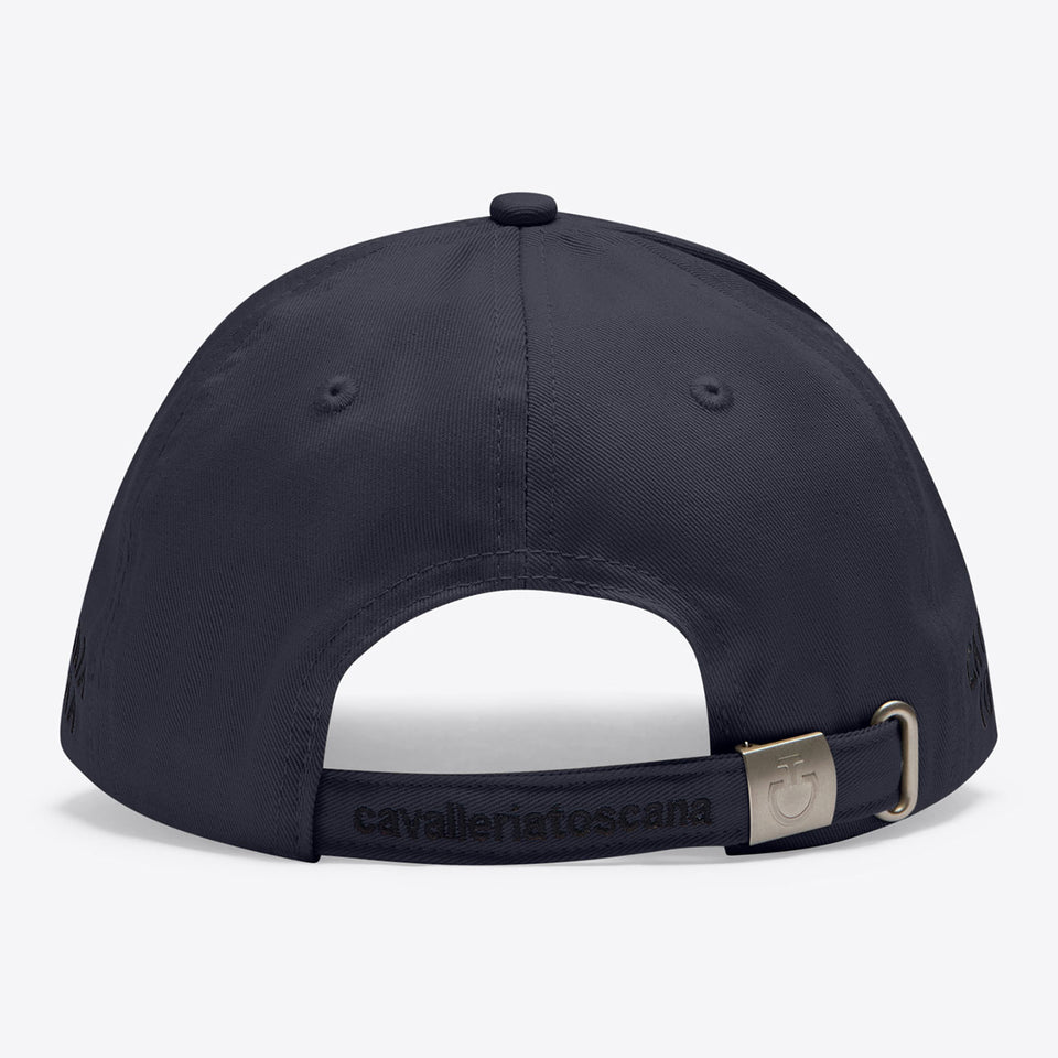 Cavalleria Toscana Logo Cap - Charcoal Blue/Black