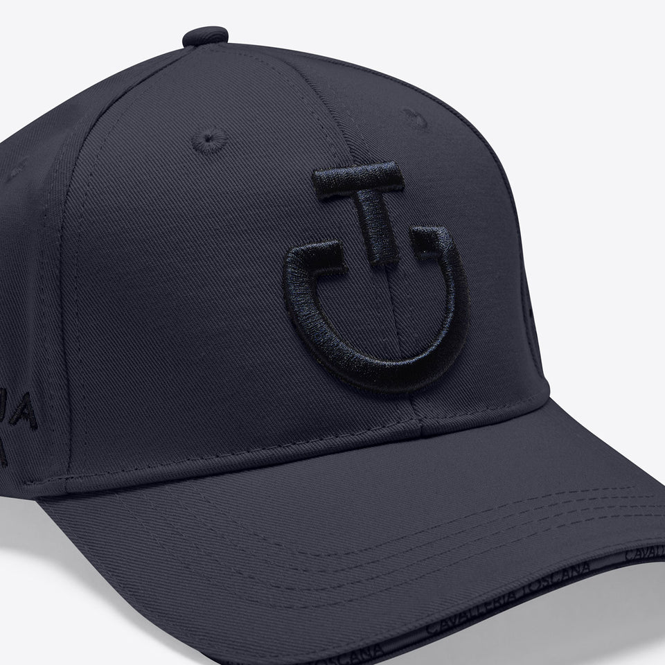 Cavalleria Toscana Logo Cap - Charcoal Blue/Black