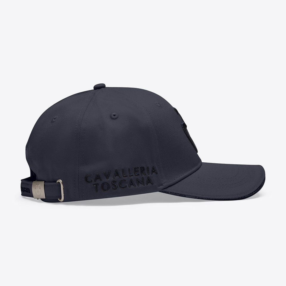 Cavalleria Toscana Logo Cap - Charcoal Blue/Black