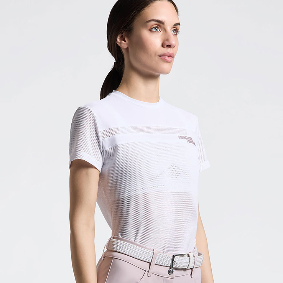 Cavalleria Toscana Perforated Insert T-Shirt - White