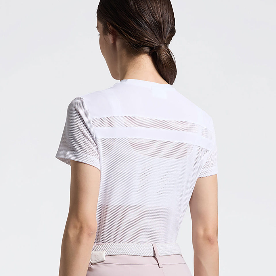 Cavalleria Toscana Perforated Insert T-Shirt - White