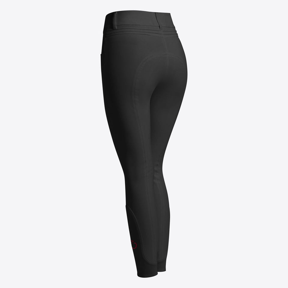 Cavalleria Toscana Pleated Insert Knee Grip Breeches - Navy