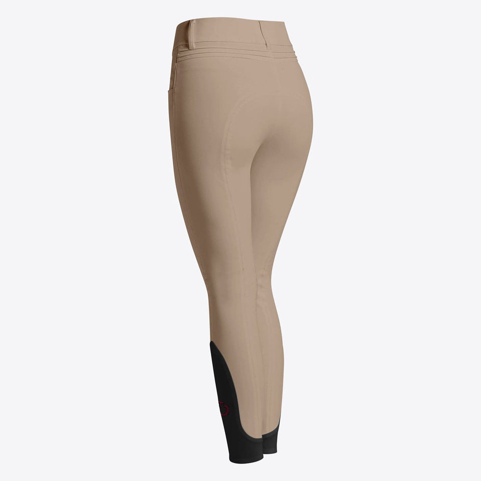 Cavalleria Toscana Pleated Insert Knee Grip Breeches - Walnut