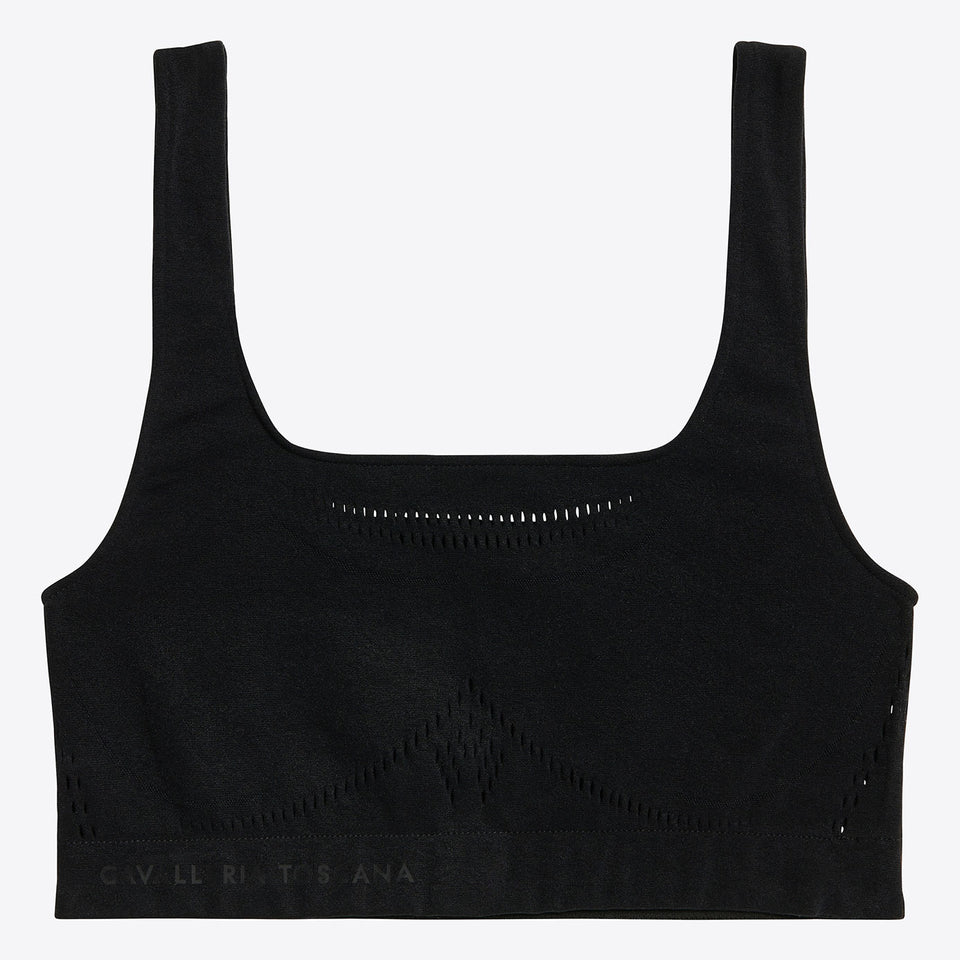 Cavalleria Toscana Tech Knit Sports Bra - Black